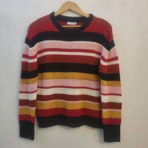 NWOT LUSH Super-soft Lightweight Striped Sweater: July 4th Classic Holiday
